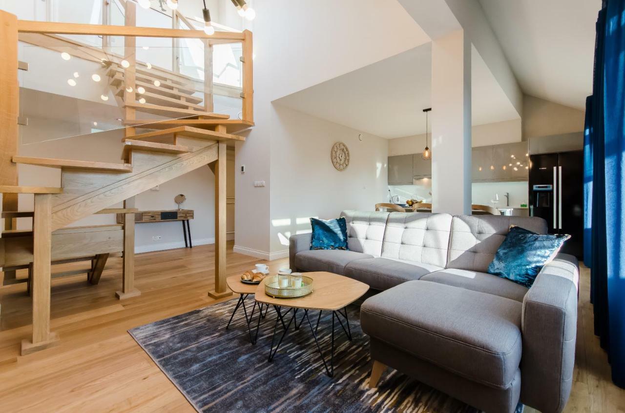 Ferienwohnung Kazimierz Penthouse with private terrace Krakau Exterior foto