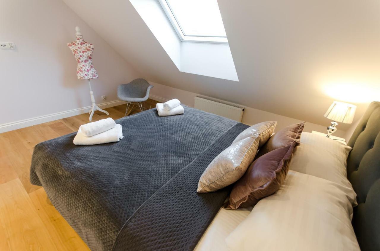 Ferienwohnung Kazimierz Penthouse with private terrace Krakau Exterior foto