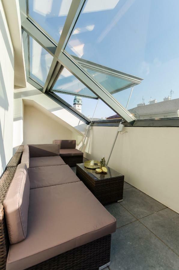 Ferienwohnung Kazimierz Penthouse with private terrace Krakau Exterior foto