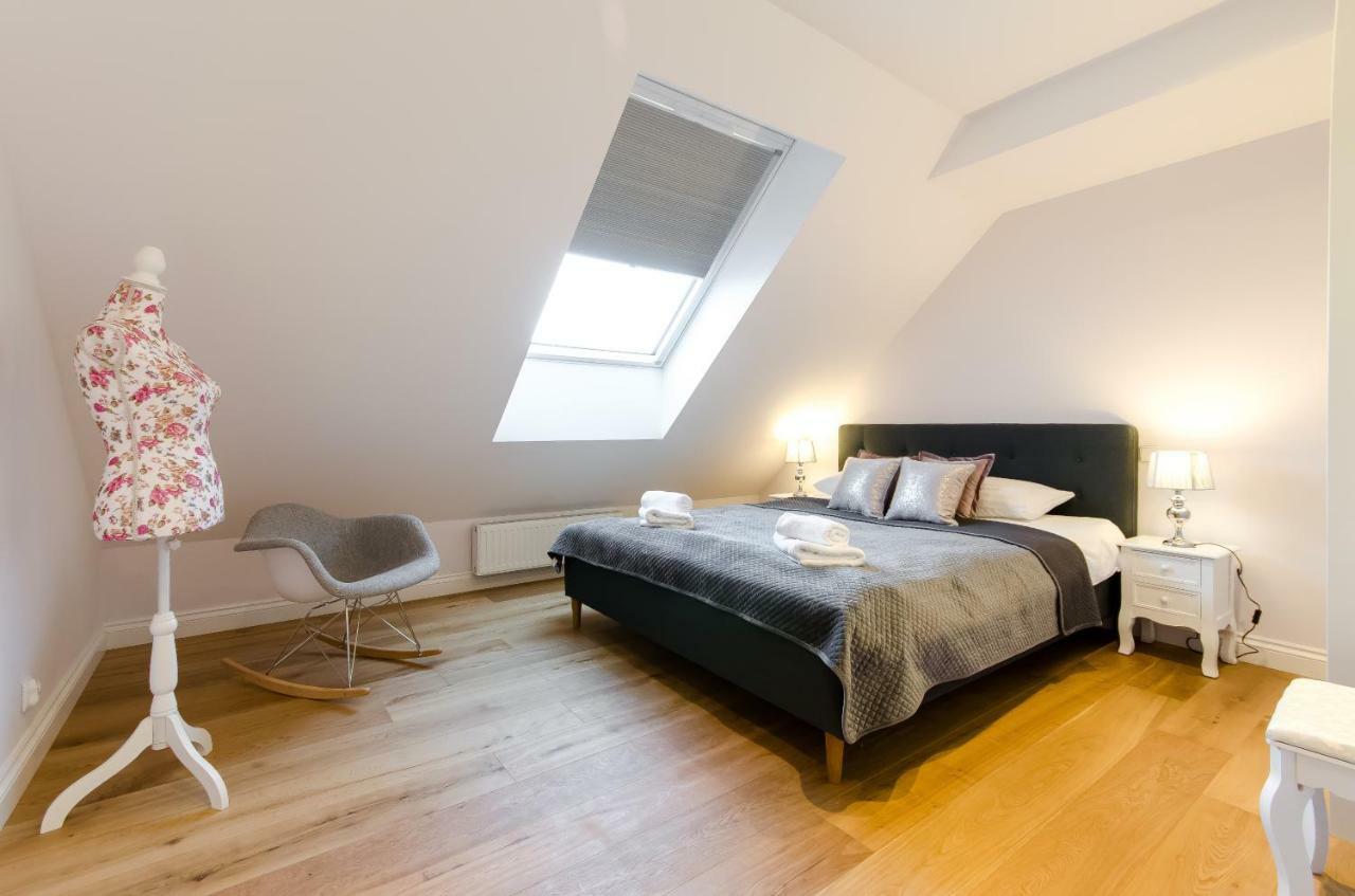 Ferienwohnung Kazimierz Penthouse with private terrace Krakau Exterior foto