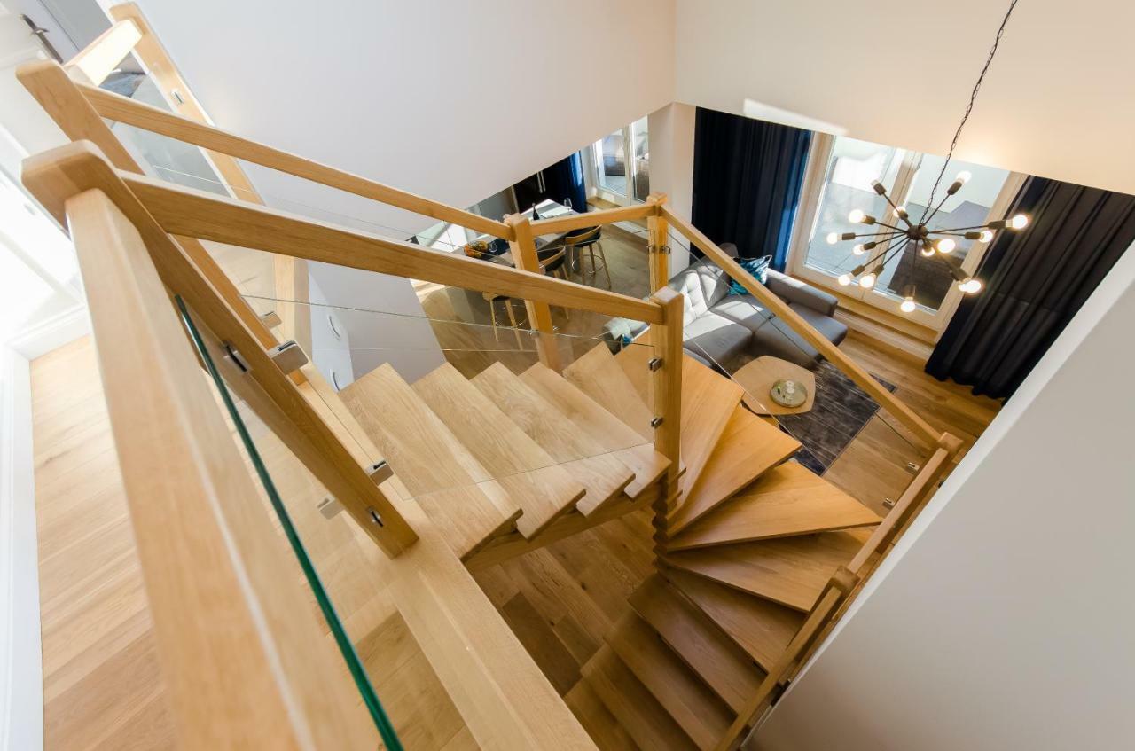 Ferienwohnung Kazimierz Penthouse with private terrace Krakau Exterior foto