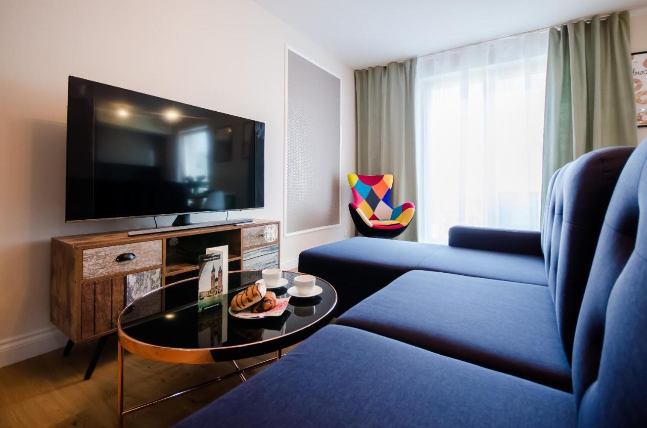 Ferienwohnung Kazimierz Penthouse with private terrace Krakau Exterior foto
