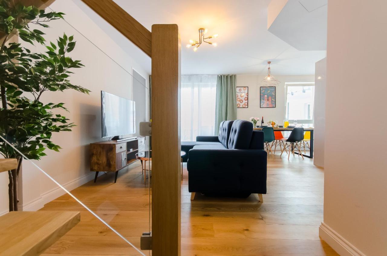 Ferienwohnung Kazimierz Penthouse with private terrace Krakau Exterior foto