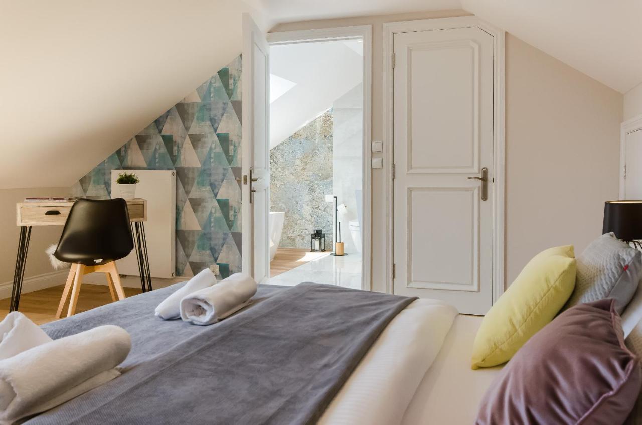 Ferienwohnung Kazimierz Penthouse with private terrace Krakau Exterior foto